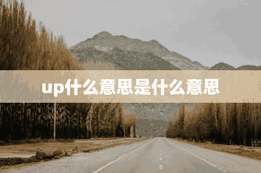 up什么意思是什么意思